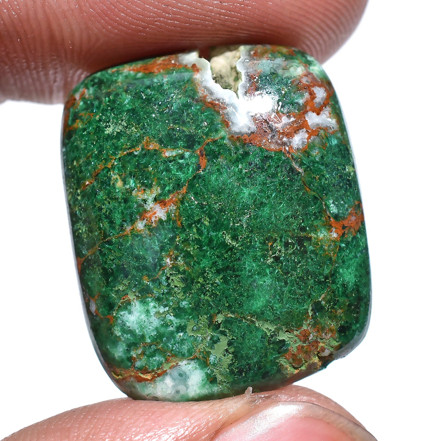 Natural Chrysocolla Stone - Smooth Polished Cabochon for Custom Rings & Pendants