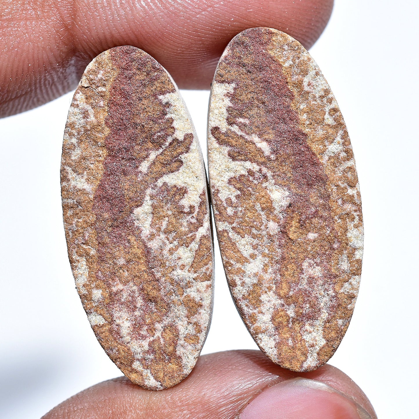 Beautiful Top Quality Psilomelane Dendrite Cabochon Pair, Psilomelane Oval Shape Earring Matching Pair, Wholesale Price Gemstone