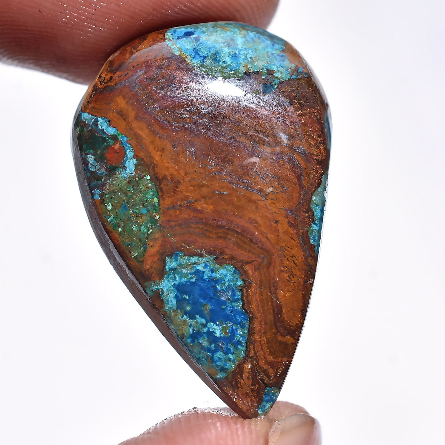 Wholesale Shattuckite Azurite Cabochon - Smooth Pear & Oval Cabochon Stone for Custom Pendants