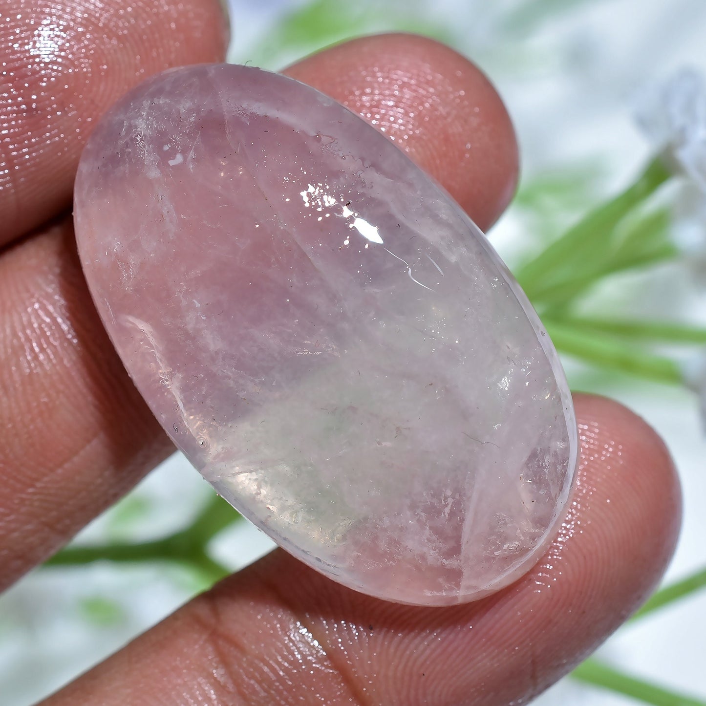 Natural Rose Quartz Cabochons - Pear & Oval Loose Gemstones for Jewelry Making