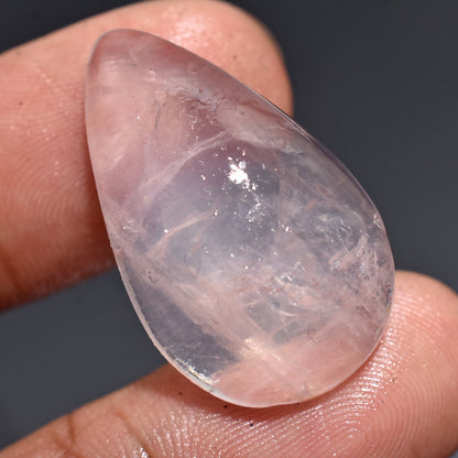 100% Natural Pink Rose Quartz Gems - Charming Oval & Pear Gemstones Crystal Gift