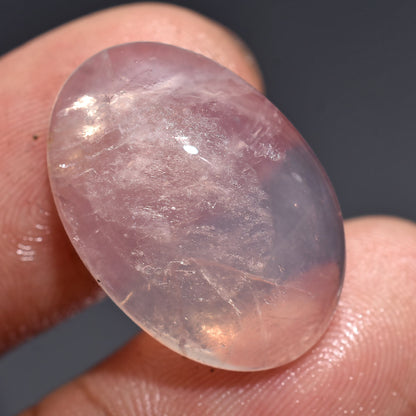 100% Natural Pink Rose Quartz Gems - Charming Oval & Pear Gemstones Crystal Gift