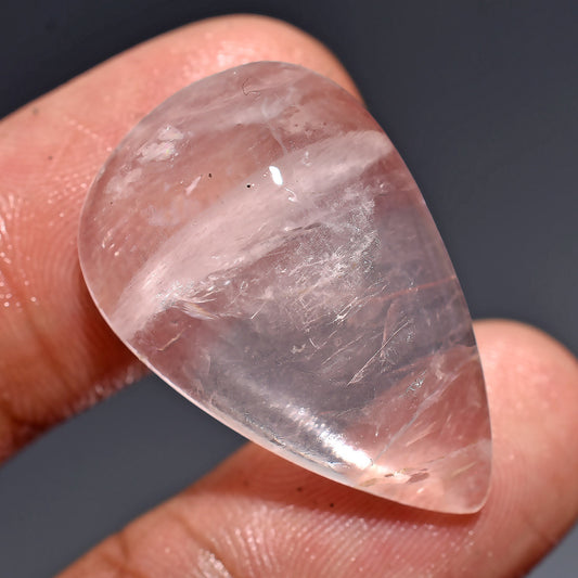 Oval Rose Quartz Gemstone Cabochon - Craft Your Own Pendant, Perfect Valentine’s Day Gift