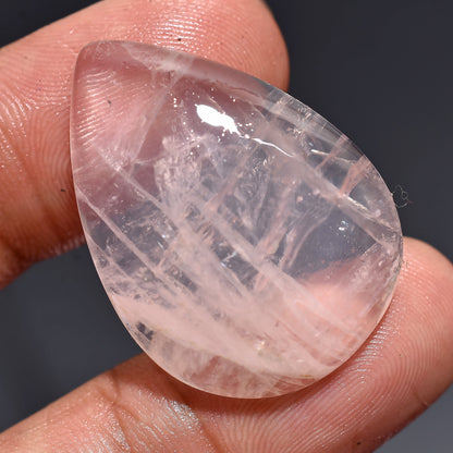 Lovely Pink Rose Quartz Cabochons - Crystal Healing Love Stone Gift