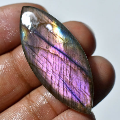 Magical Purple Fire Labradorite Cabochon - Mixed Shape Healing Crystal