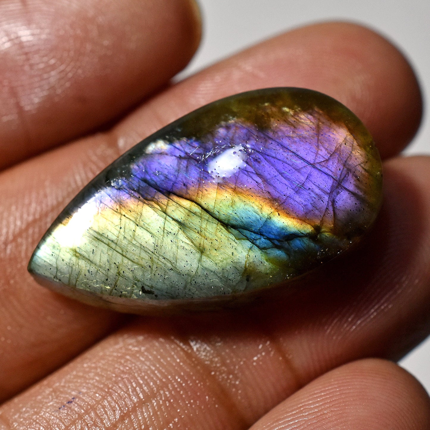 Outstanding Labradorite with Purple Fire - Mix Shape Healing Crystals for Pendants