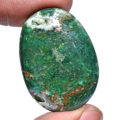 Top-Quality Green Chrysocolla Cabochon - Pear & Oval Smooth Polished Gemstone