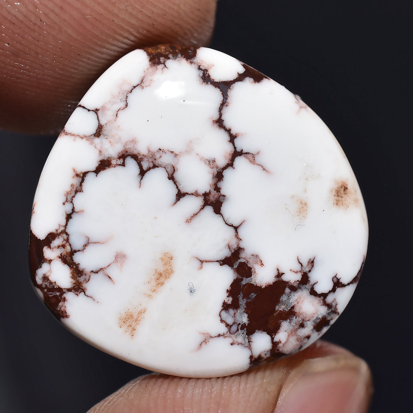 Wild Horse Jasper Magnesite Cabochon - Pear Shaped Loose Gemstone