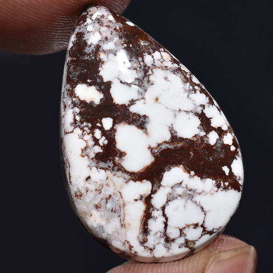 Wild Horse Jasper Magnesite Cabochon - Pear Shaped Loose Gemstone