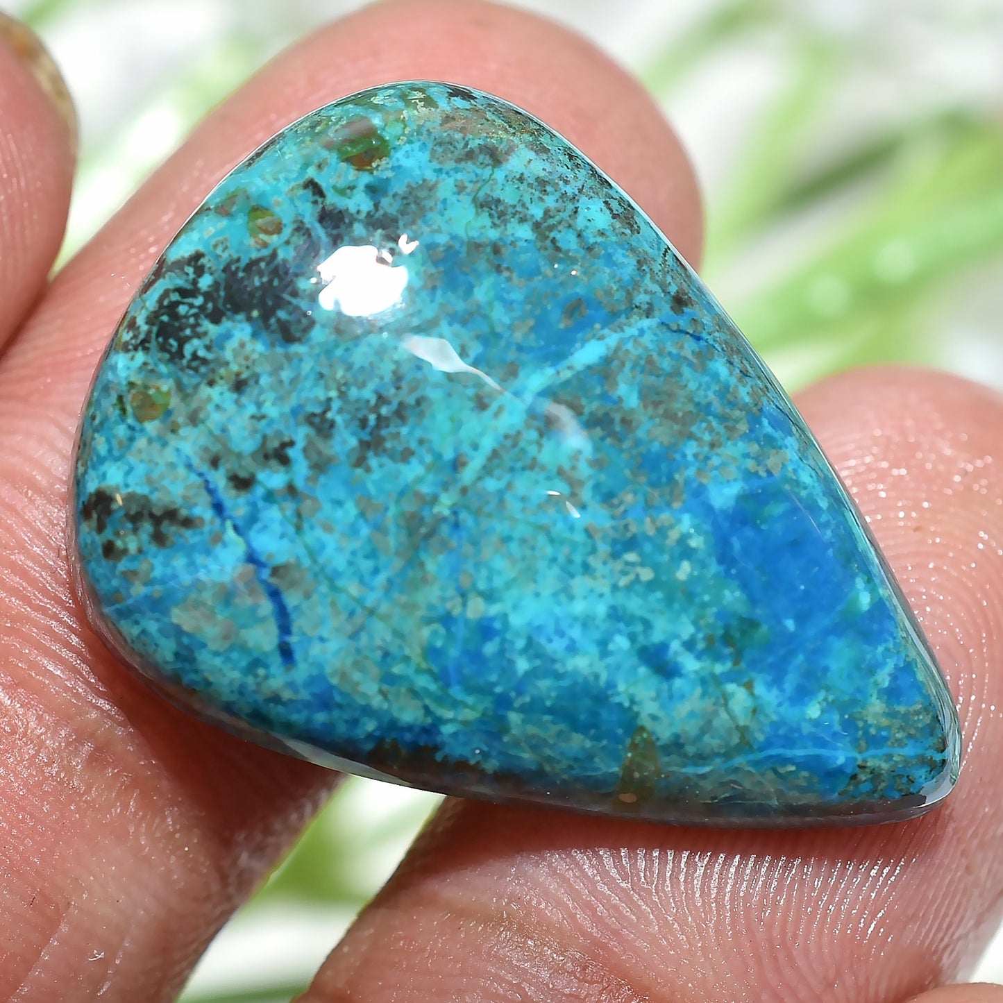 Mix Shaped Shattuckite Azurite Cabochon – Vibrant Blue Loose Gemstone