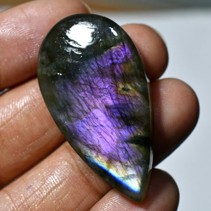 Purple Fire Labradorite Cabochon - Flashy Mixed Shape Healing Crystal Gemstone