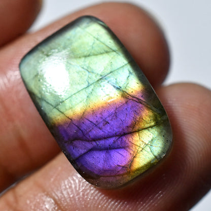 Magical Purple Fire Labradorite Cabochon - Mixed Shape Healing Crystal