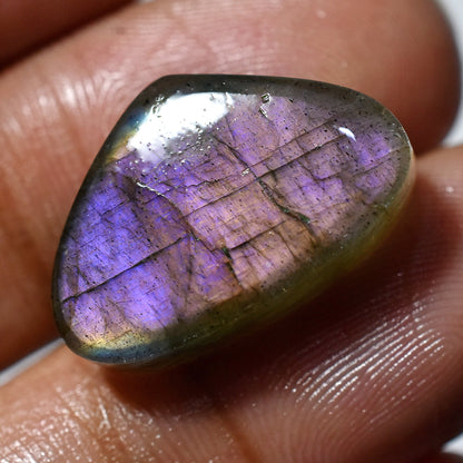 Magical Purple Fire Labradorite Cabochon - Mixed Shape Healing Crystal