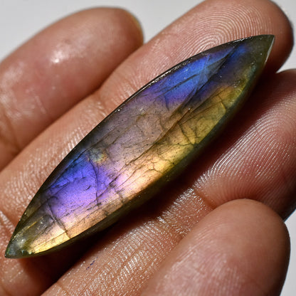 Rare Purple Fire Labradorite Cabochon | Mixed Shape Labradorite Gemstone for Pendant Making