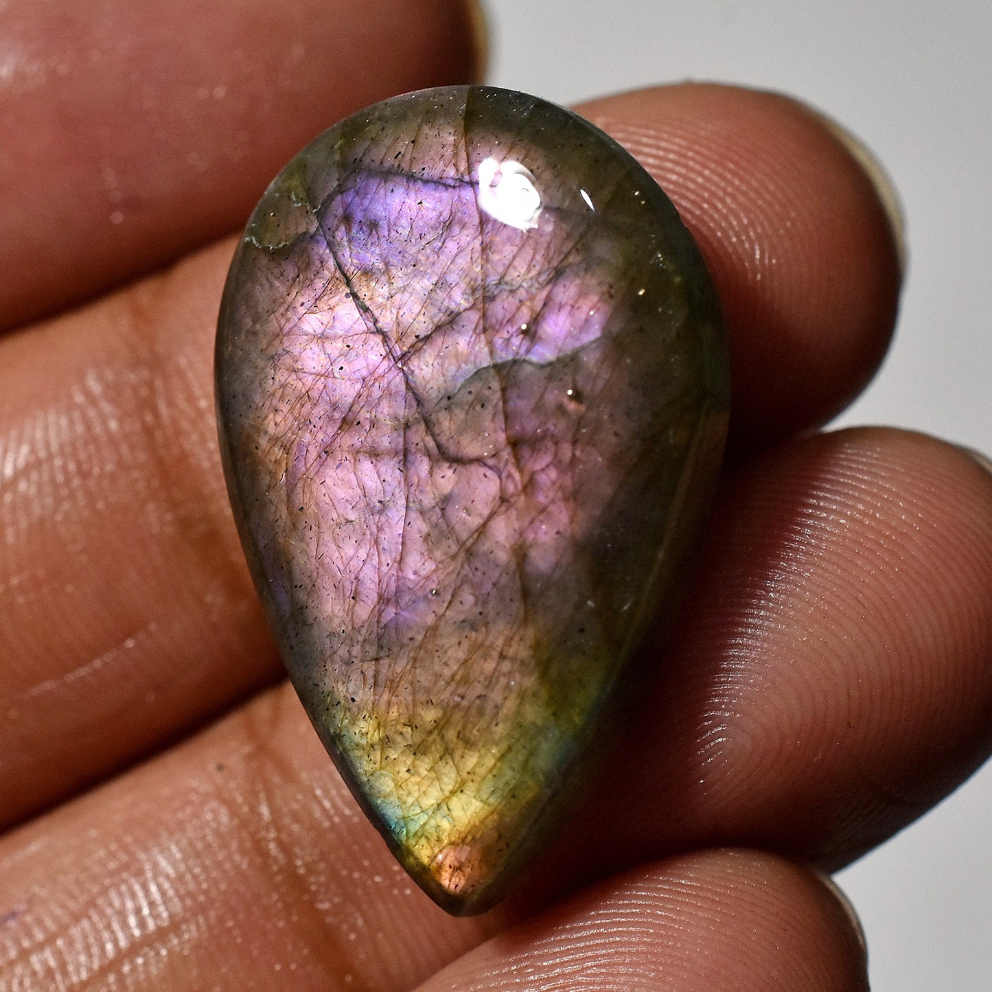 Outstanding Labradorite with Purple Fire - Mix Shape Healing Crystals for Pendants