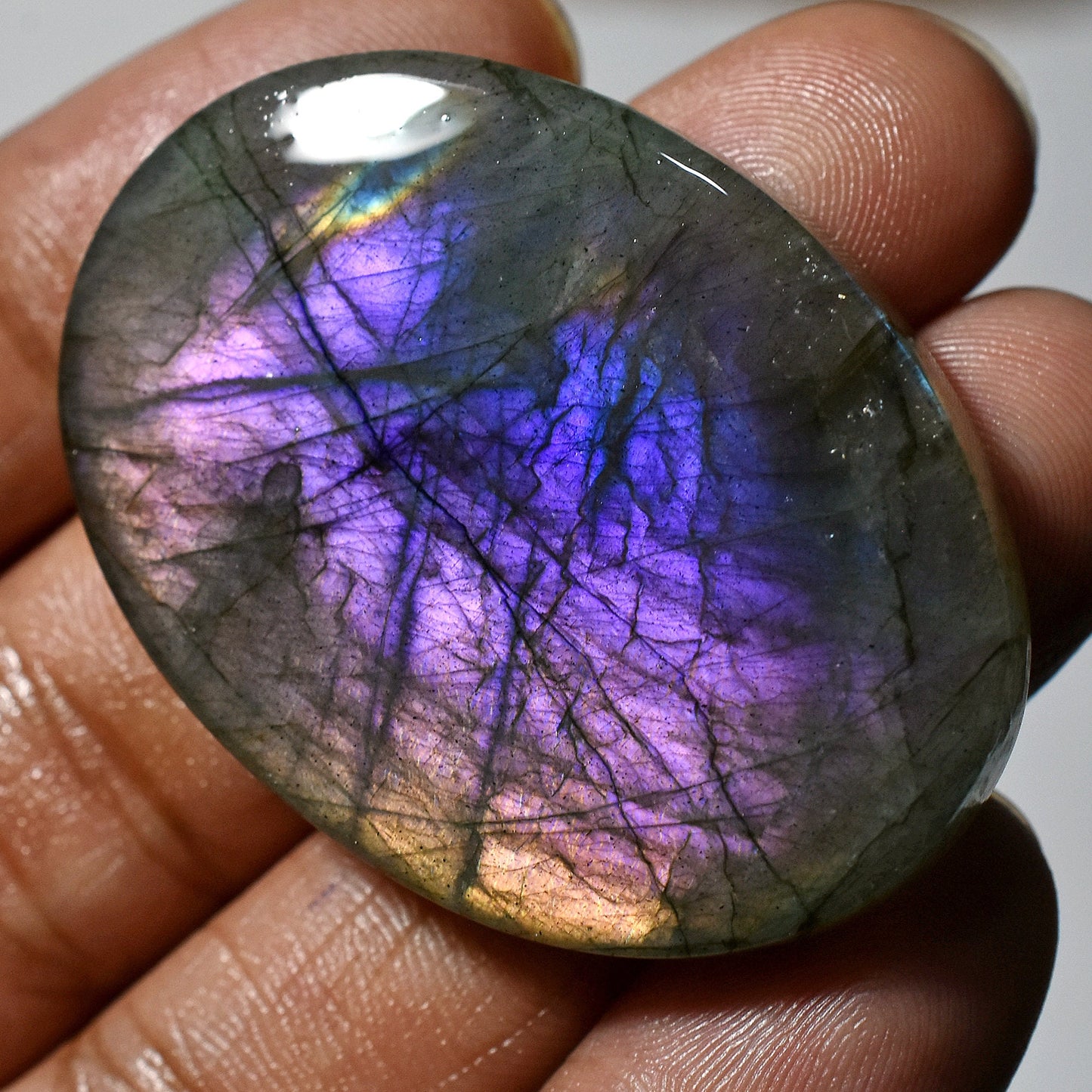 Outstanding Labradorite with Purple Fire - Mix Shape Healing Crystals for Pendants