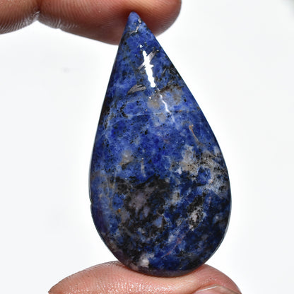 Blue Sodalite Crystal Gemstone – Pear-Shaped Natural Gemstone