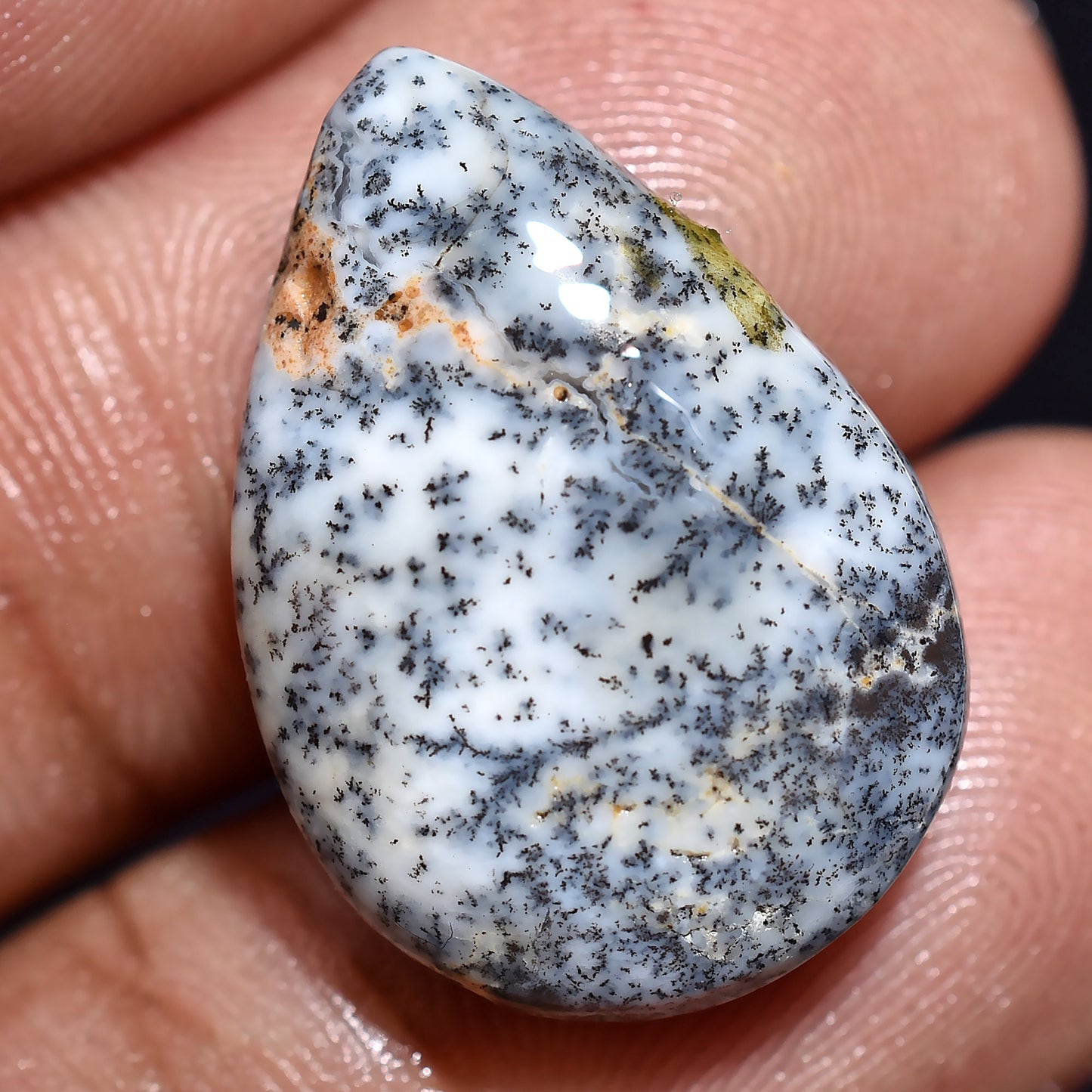 Black Dendrite Opal Cabochon - Mix Shape Loose Gemstones