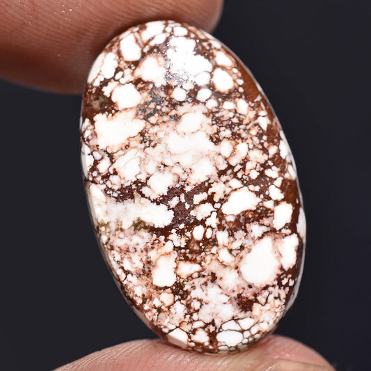 A One Quality Wild Horse Magnesite Cabochon - Oval Natural Gemstone for Pendant Making