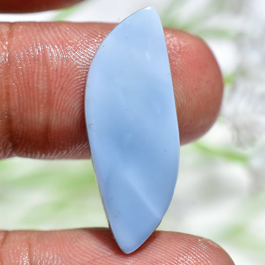 Blue Boulder Opal Stone – Loose Flat Back Opal Cabochon for Pendant Making & Craft Supplies