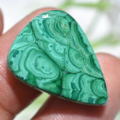 Top Quality Rare Malachite Designer Gemstone - Green Malachite Slice Cabochon