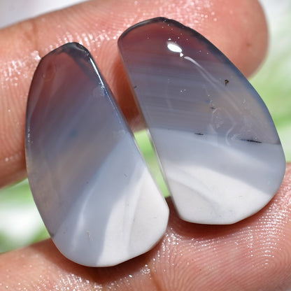 Unique Blue Opal Pair, Mix Opal Cabochon Pair, Opal Gemstone Pair, Owyhee Loose Gemstone, Blue Opal Cabochon Pair For Earring Jewelry Making