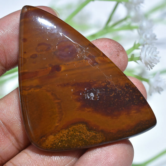 Fancy Shape Iron Tiger Eye Loose Stone - Top Quality Brown Iron Tiger Cabochon for Necklace Making