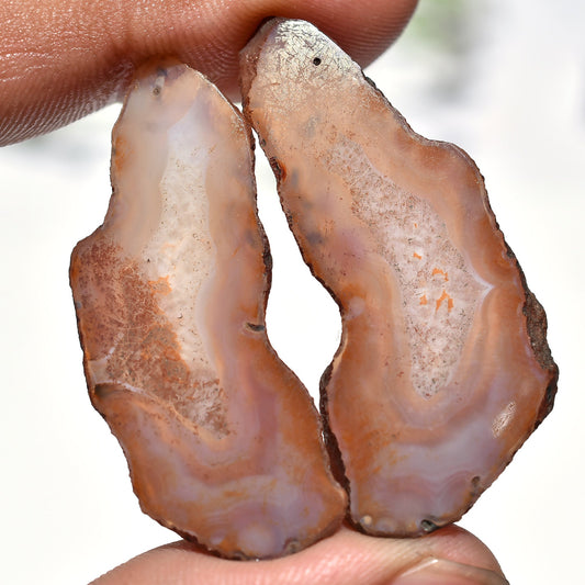 Brown Solar Quartz Pairs - Stalactite Slice Earrings Gemstones Pair