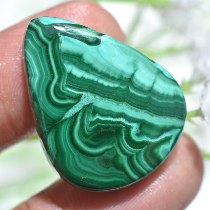 Premium Natural Malachite Cabochon - Mixed Shape Loose Gemstone for Pendant Making