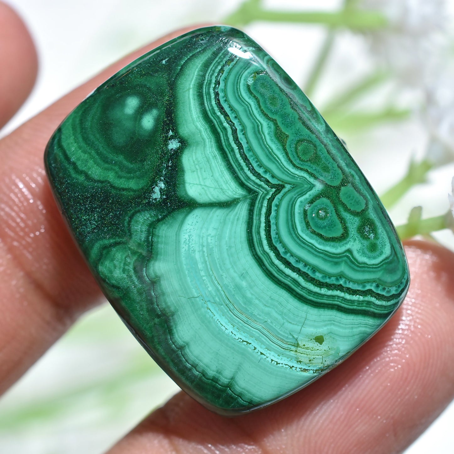 Unique Malachite Gemstones - Small Cabochons for Custom Jewelry & Healing