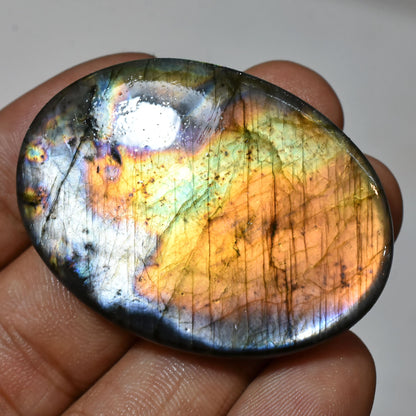 Multi Fire Labradorite Cabochon – Loose Mixed Shape Gemstones for Pendant Making