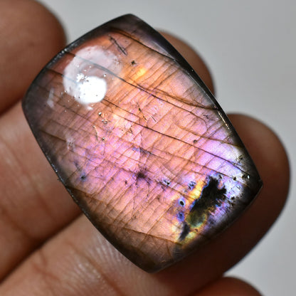 Attractive Rainbow Fire Labradorite Gemstone - Rectangle Spectrolite for Pendants