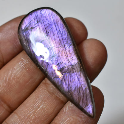 Top Quality Multi Fire Purple Flashy Labradorite Cabochon - Spectrolite Wholesale