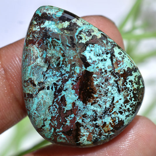 Top Quality Azurite Shattuckite Cabochons - Oval & Heart Shaped Natural Gemstones for Jewelry Making