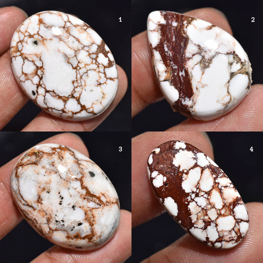 AAA Wild Horse Gems – Natural Wholesale Flat Back Cabochons for Pendant Making