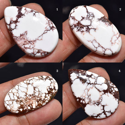 Rare Magnesite Wild Horse Jasper - Wholesale Smooth Polished Cabochons for Jewelry Making