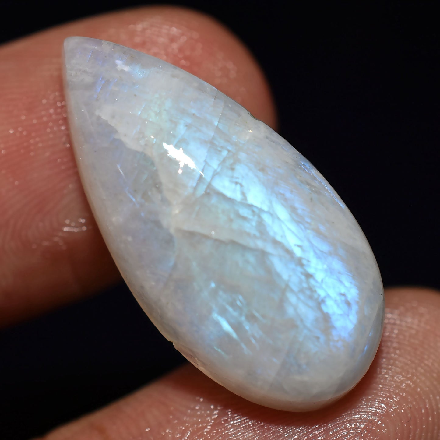 Rainbow Moonstone Cabs – Blue Moonstone Gemstones for Jewelry & Ring Making