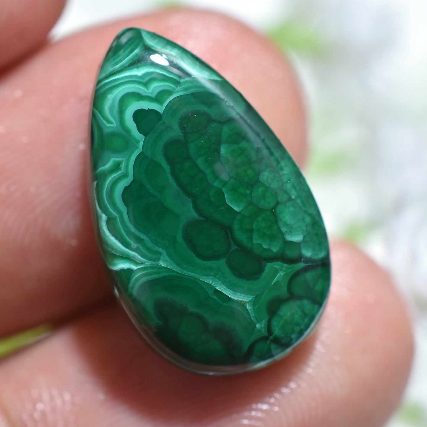 Unique Malachite Gemstones - Small Cabochons for Custom Jewelry & Healing