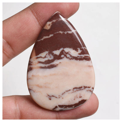 Coconut Jasper Cabochon – Flat One Side Oval & Pear Shape for Pendant Making