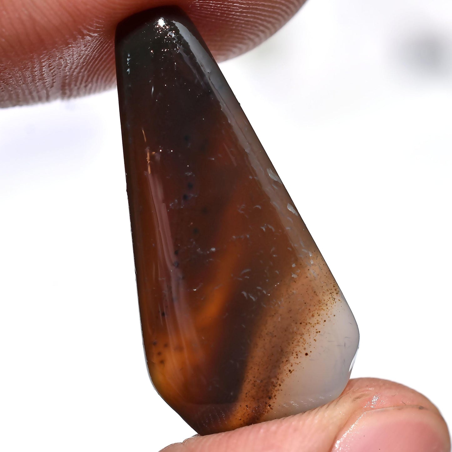 Attractive Montana Agate Coffin – Oval & Rectangle Smooth Cabochon for Rings & Pendants