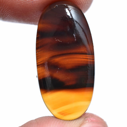 AAA Montana Agate Cabochon - Smooth Oval Gemstone for Pendant & Jewelry Making