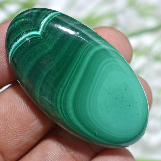 Natural Green Malachite Cabs – Oval Smooth Polished Cabochons for Pendant & Jewelry Making