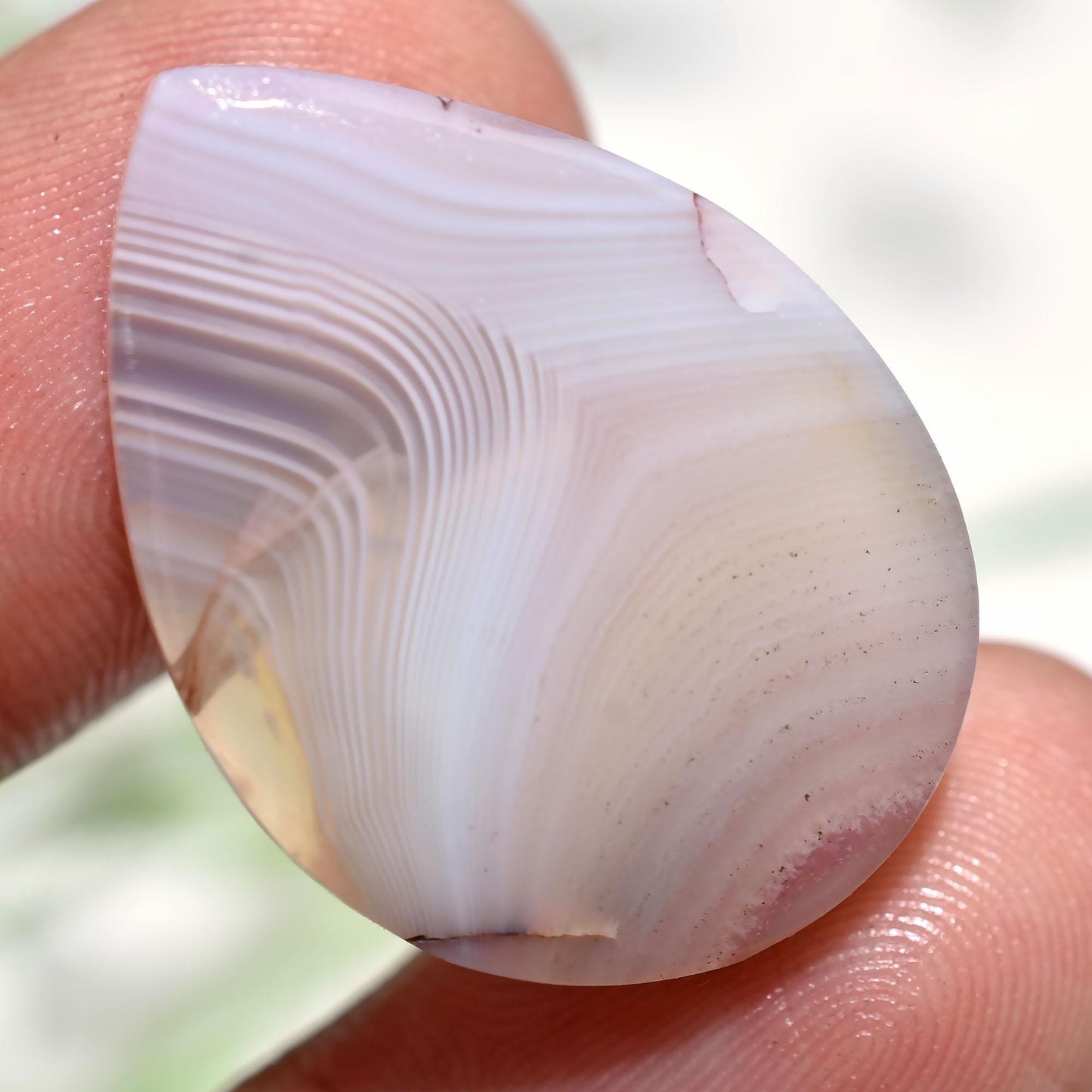 Botswana Agate Gems - Pear & Fancy Shaped Smooth Flat Back Stones