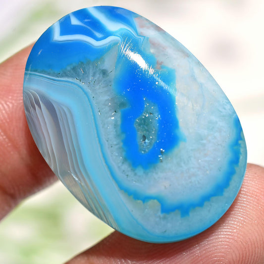 Vibrant Colors Botswana Agate Gemstone - Mixed Shaped Smooth Flat Back Stones