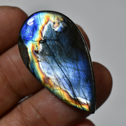 Attractive Rainbow Fire Purple Labradorite Cabs – Mixed Shape Smooth Stones, Natural Flat Back Gems for Wholesale