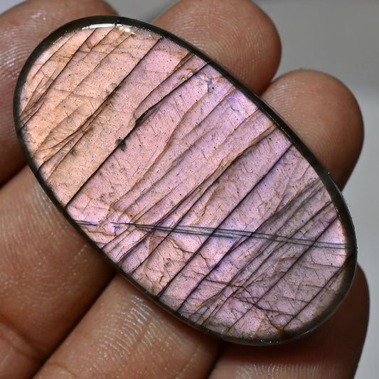 Amazing Purple Labradorite Gemstone – Oval Flat Back Cabs for Pendant Jewelry