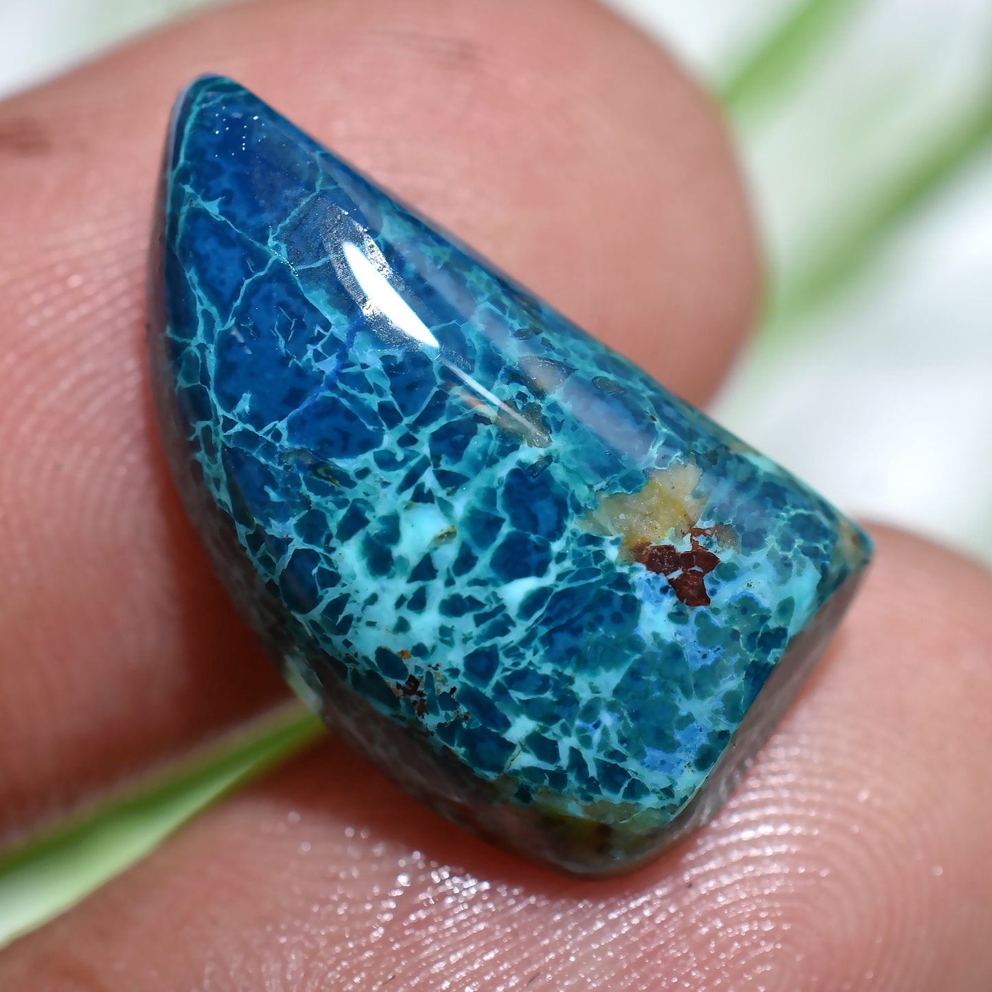 Wholesale Azurite Shattuckite Cabochons – Oval Gemstones for Pendant Jewelry