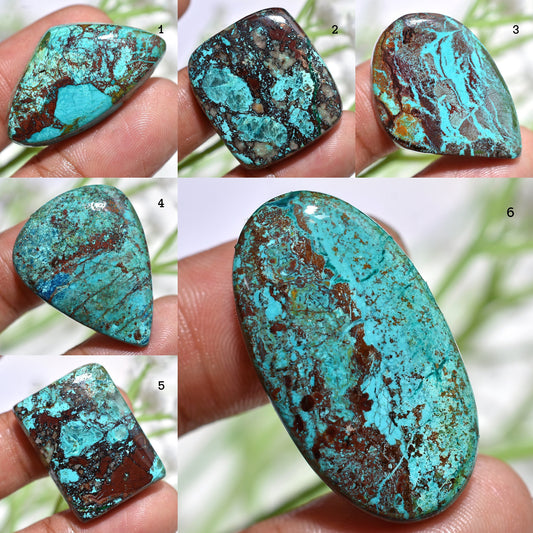 Rare Shattuckite Azurite Cabochon - Loose Healing Crystal for Pendant Making