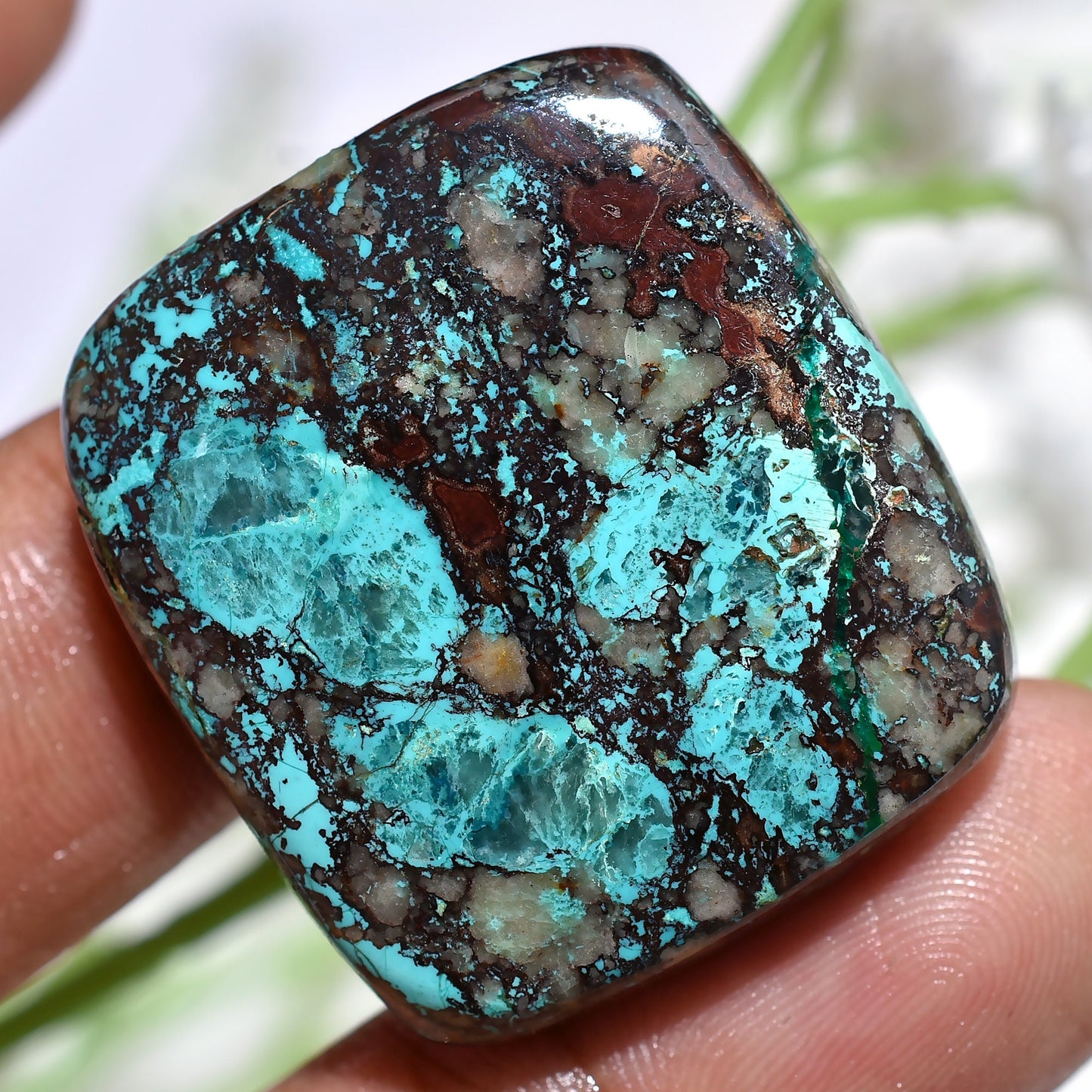 Rare Shattuckite Azurite Cabochon - Loose Healing Crystal for Pendant Making