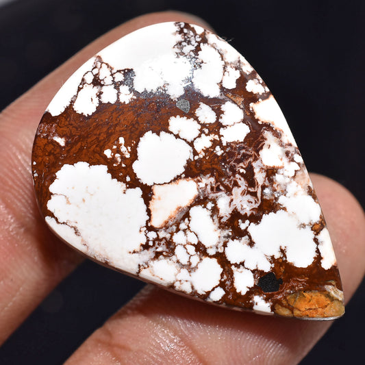 Oval Wild Horse Magnesite Cabochon - Natural Jasper Loose Gemstone for Pendant Making